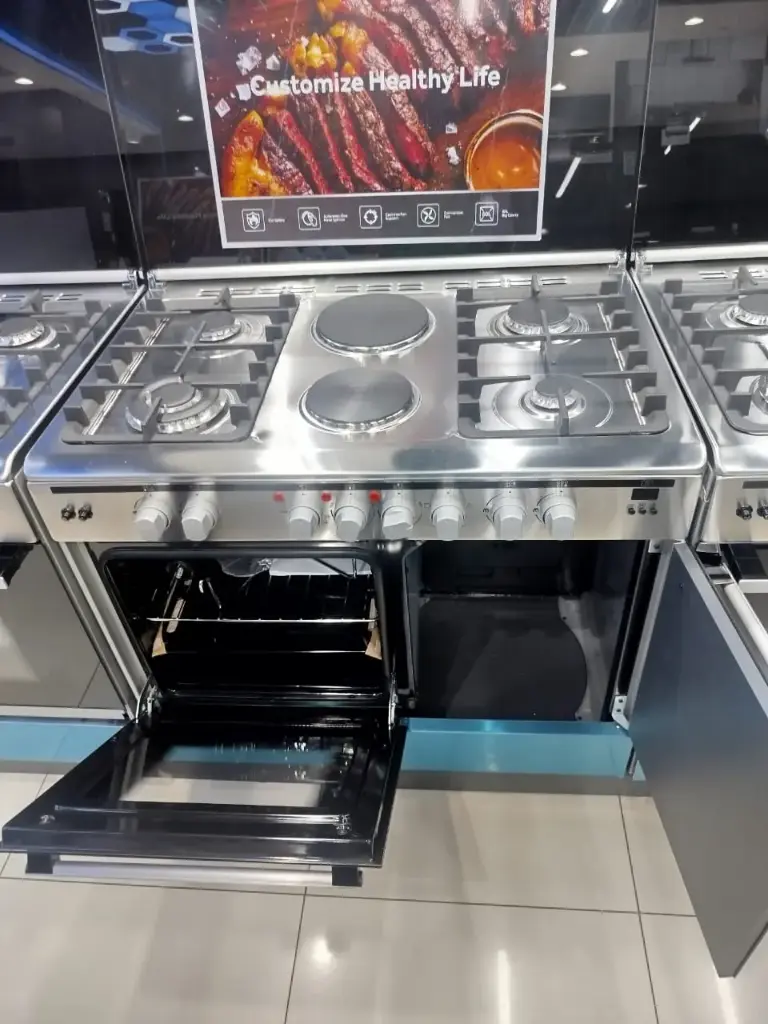Haier 60 by 90 4+2 Standing Cooker With Gas Compartment